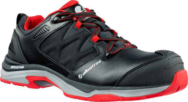 ALBATROS ULTRATRAIL BLK LOW S3 ESD HRO SRC schwarz-rot Gr. 45 (646200)