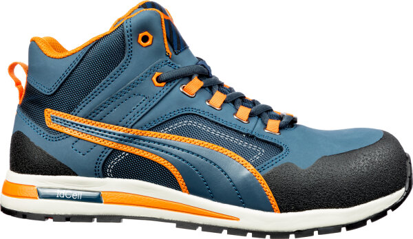 PUMA SAFETY CROSSTWIST MID S3 HRO SRC blau-orange Gr. 42 (633140)