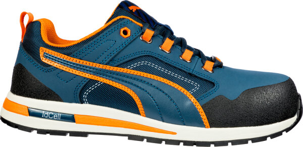 PUMA SAFETY CROSSTWIST LOW S3 HRO SRC blau-orange Gr. 44 (643100)