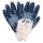 Nitras Nitrilhandschuh Blau teilb.m.Strickb.EN420/388 CAT2 Gr.8 (03410-8)