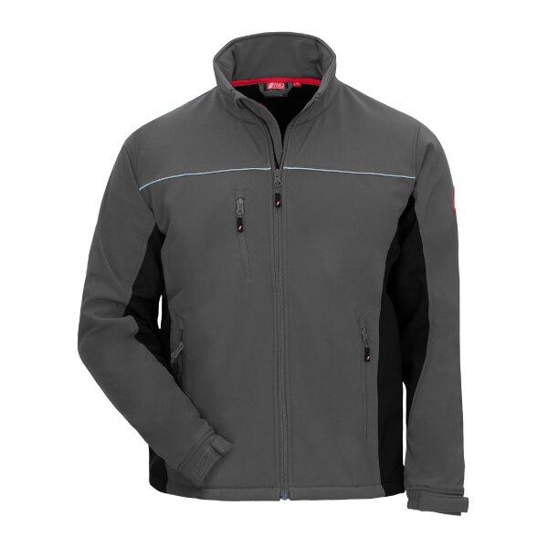Nitras MOTION TEX LIGHT, Softshelljacke grau / schwarz Gr.L (7152-L)