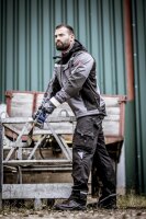 Nitras MOTION TEX PLUS, Softshelljacke grau / schwarz Gr.M (7182-M)
