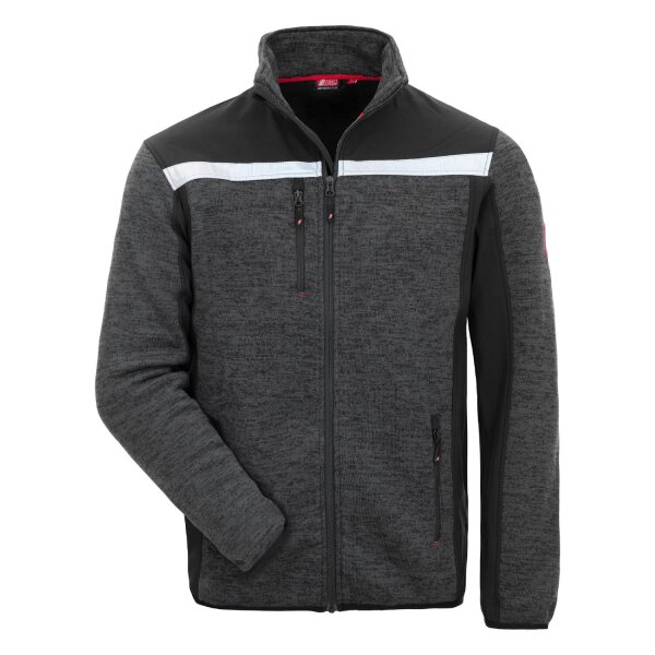 Nitras MOTION TEX PLUS, Strick-Softshelljacke schwarz Gr.XL (7190-XL)