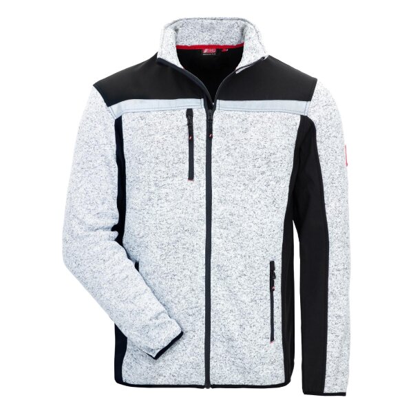Nitras MOTION TEX PLUS, Strick-Softshelljacke grau / schwarz Gr.XL (7192-XL)