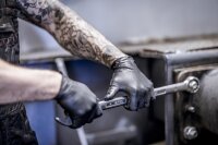 Nitras TOUGH GRIP N, Nitril-Einmalhandschuhe schwarz Gr.S (8330-S)