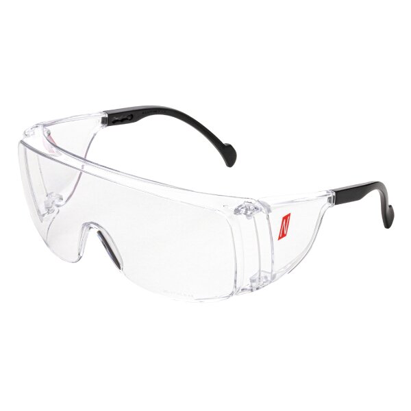 Nitras VISION PROTECT OTG Schutzbrille, Tragkörper schwarz / transparent (9015)