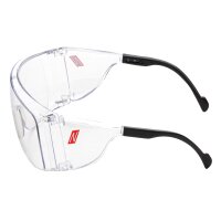 Nitras VISION PROTECT OTG Schutzbrille, Tragkörper schwarz / transparent (9015)