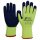 Nitras WINTER BLOCKER, nahtlose Terry-Schlingen handschuhe, neongelb, Latex-Beschichtung (1603W)