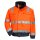 Nitras MOTION TEX VIZ PLUS, Warnschutz- Pilotenjacke,neonorange / blau (7140)