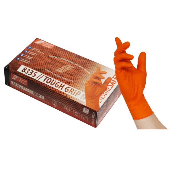 Nitras GRIPSTER, NIT Nitril-Einmalhandschuhe, orange (8335)