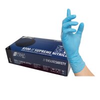 Nitras SUPREME NITRILE, Nitril-Einmalhandschuhe blau (8300)