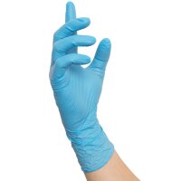 Nitras SUPREME NITRILE, Nitril-Einmalhandschuhe blau (8300)