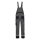 Nitras MOTION TEX PLUS, Latzhose grau/schwarz Gr.52 (7622-52)