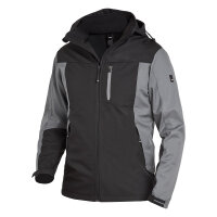 FHB JANNIK Softshelljacke, grau-schwarz, Gr. XL...