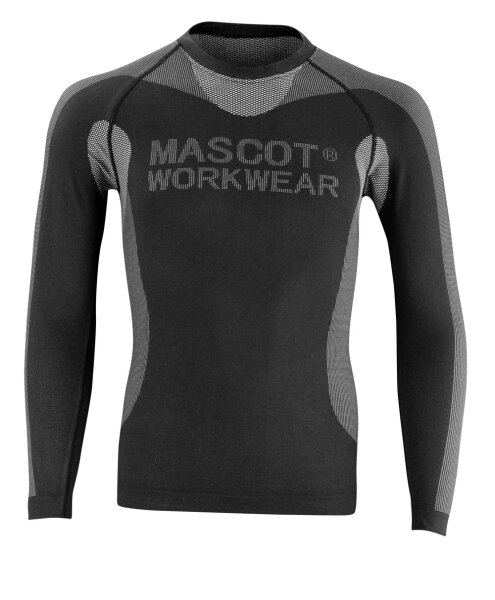 MASCOT® Lahti CROSSOVER Funktionsunterhemd Schwarz L-XL  Herren; Damen (50563-936)