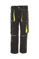 PLANAM Junior Bundhose anthrazit/gelb 134/140 (6110134)