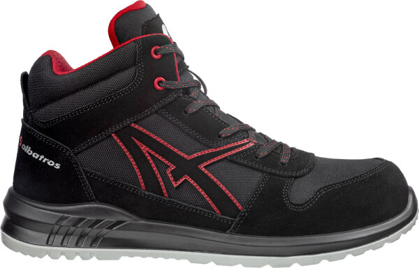 ALBATROS CLIFTON MID S3 SRC ESD schwarz/rot,45