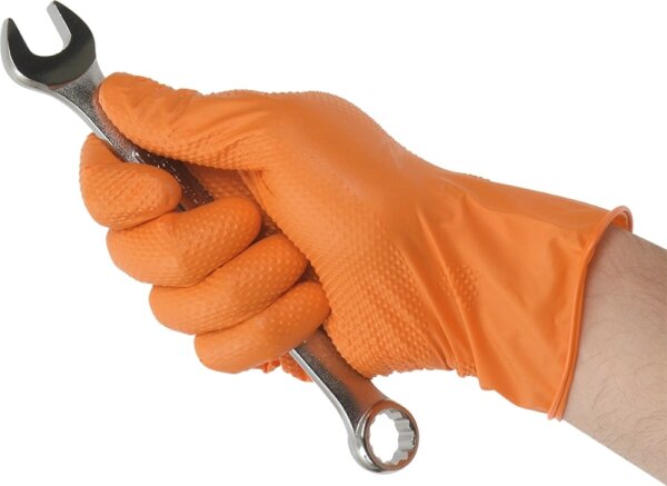 TIGER GRIP Nitrilhandschuh Größe L Dispenser mit 100 Stück