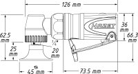 HAZET Mini Tellerschleifer - abgewinkelt 9033M-11