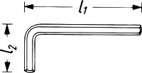 HAZET Winkelschraubendreher 2105LG-08 - Innen-Sechskant Profil - 8 mm