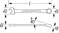 HAZET Ring-Maulschlüssel 600N-5.5 - Außen-Doppel-Sechskant-Tractionsprofil - 5.5 mm