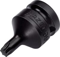 HAZET Schlag-, Maschinenschrauber Schraubendreher-Steckschlüsseleinsatz - TORX® 995S-T40 - Vierkant12,5 mm (1/2 Zoll) - Innen TORX® Profil - T40