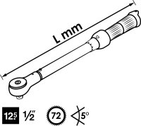 VIGOR Drehmomentschlüssel - V3441 - Nm min-max: 40...