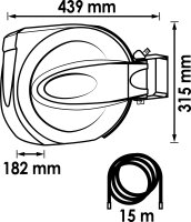 VIGOR Schlauchaufroller - V7143-10