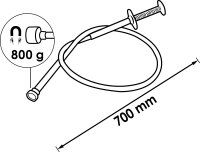 VIGOR Krallengreifer mit Magnet - flexibel - V1764 - 700 mm