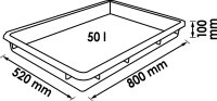 VIGOR Mehrzweckwanne - 50 l - V5488