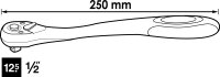 VIGOR Feinzahn-Umschaltknarre - V6012 - Vierkant 12,5 mm...