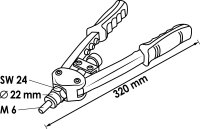 VIGOR Nietzange für Blindnieten und Nietmuttern - universal - V3735 - 320 mm - Anzahl Werkzeuge: 9