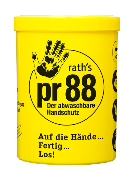 rath´s Handschutzcreme pr88 - der abwaschbare Handschutz 100 ml oder 1 Liter Dose