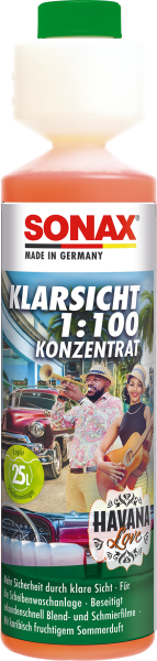 SONAX 03931410  KlarSicht 1:100 Konzentrat Havana Love 250 ml