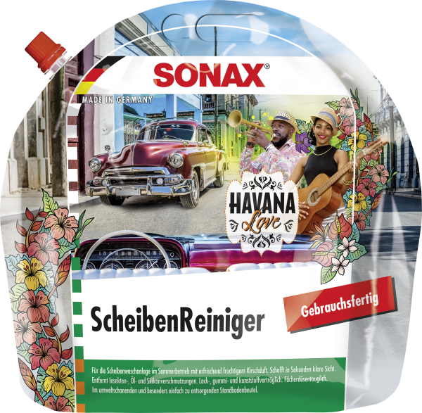 SONAX 03934410  ScheibenReiniger gebrauchsfertig Havana Love 3 l