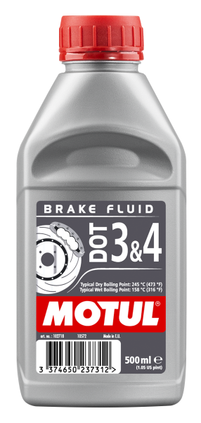 Motul Bremsflüssigkeit DOT 3 & 4 Brake Fluid 0,5 Liter 102718