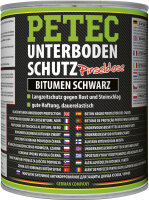 PETEC Unterbodenschutz Bitumen Pinseldose Schwarz 1.000ml...