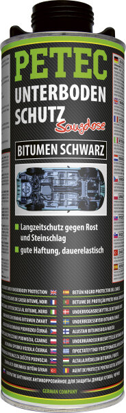 PETEC Unterbodenschutz Bitumen Saugdose Schwarz 1.000ml (73110)