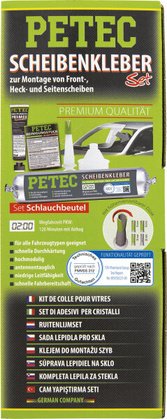 PETEC Scheibenkleber-Set Schlauchbeutel 400ml (83433)
