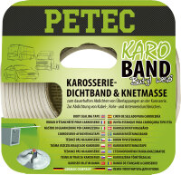 PETEC Karo - Band Karosseriedichtband Buthyl Flach Weiss...