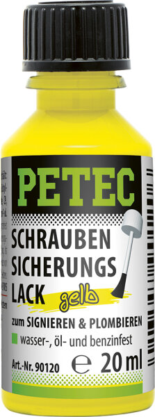 PETEC Schraubensicherungslack Gelb 20ml (90120)