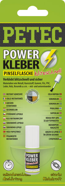 PETEC Power Kleber Pinselflasche 4 G Sb-Karte (93404)