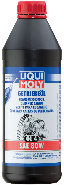 LIQUI MOLY Getriebeöl (GL4) SAE 80W 1 l (1020)