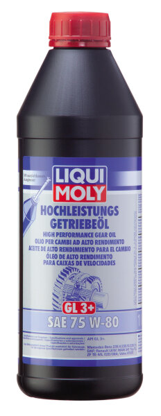 LIQUI MOLY Hochleistungs-Getriebeöl (GL3+) SAE 75W-80 1 l (4427)