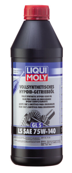 LIQUI MOLY Synthetisches Hypoid-Getriebeöl (GL5) LS SAE 75W-140 1 l (4421)