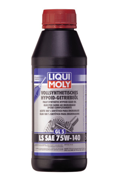 LIQUI MOLY Synthetisches Hypoid-Getriebeöl (GL5) LS SAE 75W-140