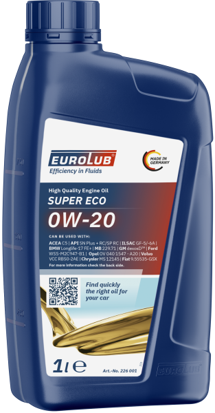 EUROLUB SUPER ECO 0W-20 - 1 L (226001)