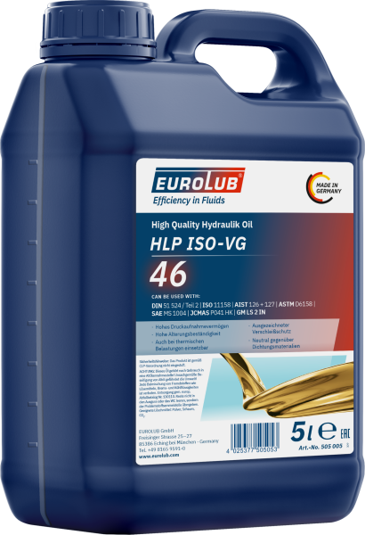 EUROLUB HLP ISO-VG 46 - 5 L (505005)