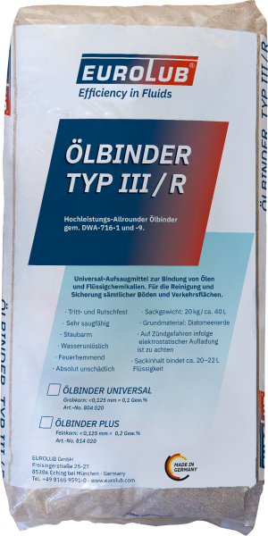 EUROLUB ÖLBINDER PLUS (Feinkorn) - 20 KG (814020)