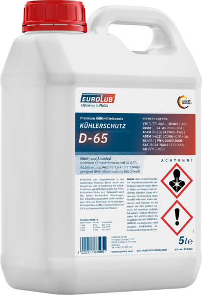 EUROLUB KÜHLERSCHUTZ D-65 - 5 L (835005)